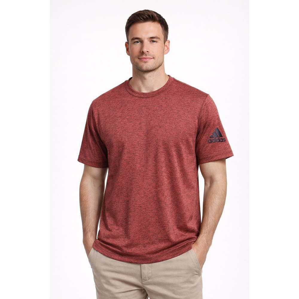 Adidas Red Short Sleeve Shirt Men's‎ Size LARGE